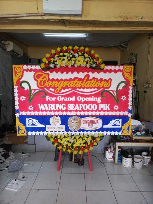 Papan Bunga di Alun Alun Makassar